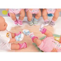 Baby Born Ponožky 2 páry 823576 růžové s kačenkou a šedé s tkaničkami 3