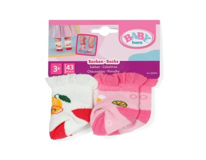 Baby Born Ponožky se vzory (2 páry) 2 druhy 43 cm