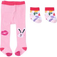 Baby Born Punčocháče a ponožky 43 cm růžové