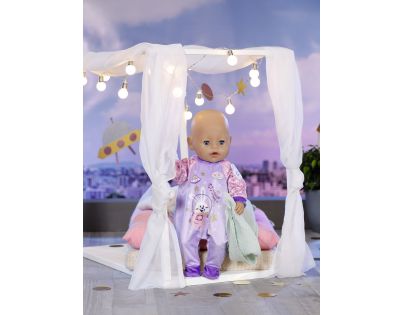 Baby Born Sametový overal Narozeninová edice 43 cm Fialové