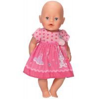 Baby Born Šaty - Tmavě růžové puntíky 2