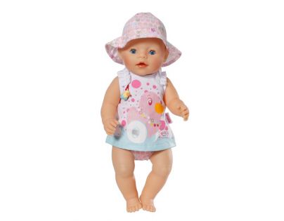 Baby Born Šaty s kloboučkem - Čepička se vzorem