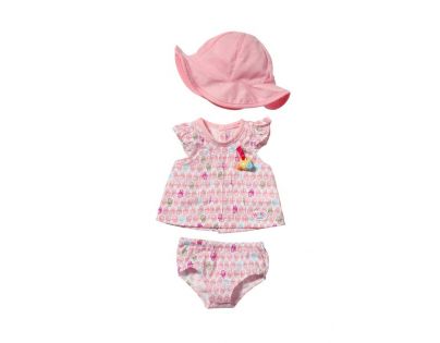 Baby Born Šaty s kloboučkem - Růžová čepička