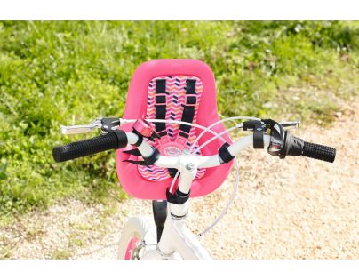 Baby Born Sedačka na kolo růžová s černými popruhy