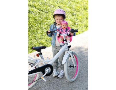 Baby Born Sedačka na kolo růžová s černými popruhy