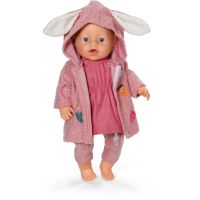 BABY born Souprava s kabátkem a šatičkami 43 cm zajíček 2