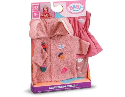 BABY born Souprava s kabátkem a šatičkami 43 cm zajíček