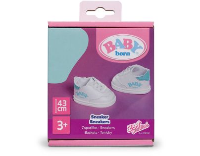 BABY born Tenisky 43 cm bílomodré