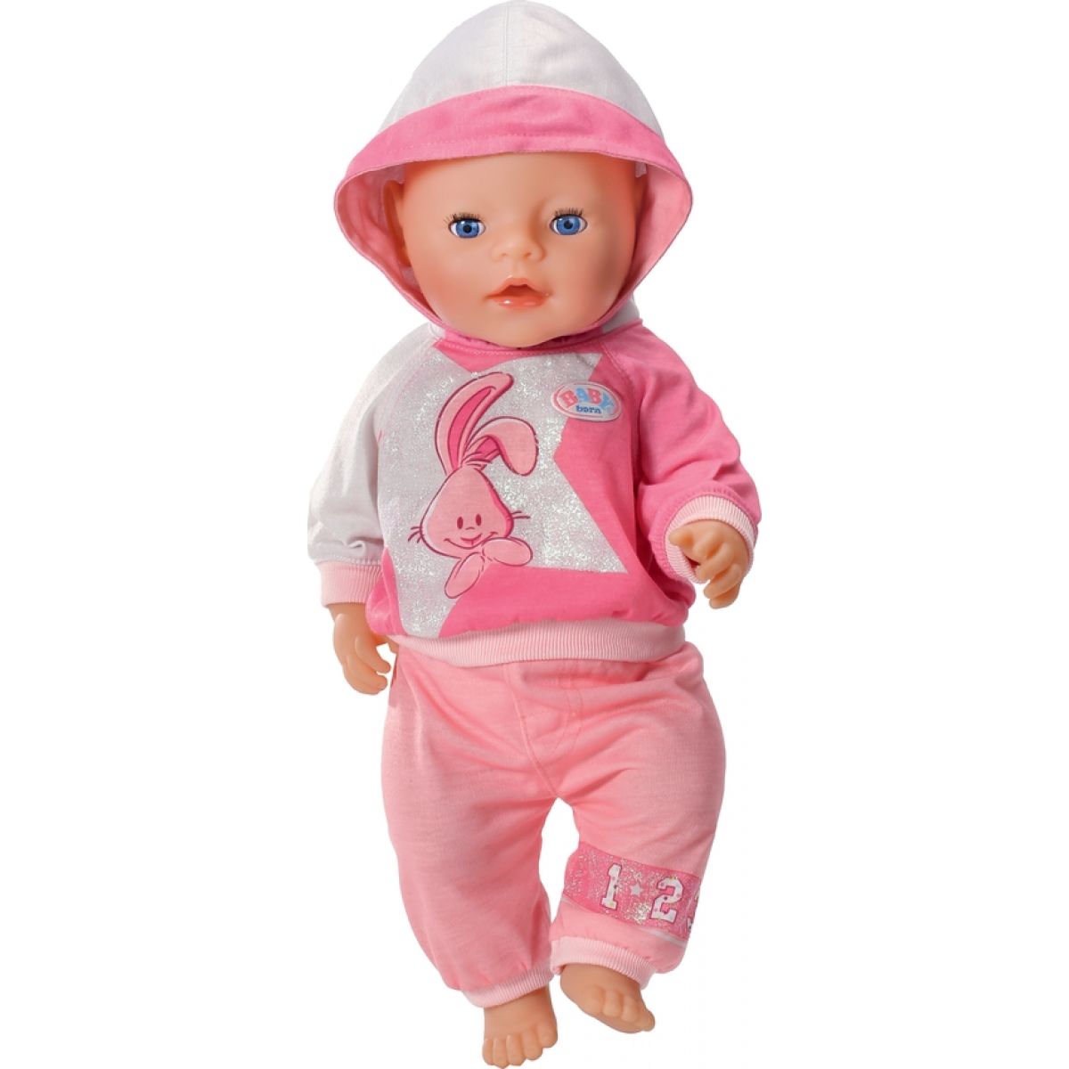 Где купить куклу недорого. Кукла Беби Борн. Zapf Creation комплект спортивной одежды для куклы Baby born 821374. Одежда Беби Борн розовый костюм. Спортивный костюм для бейби Борн.