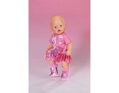 BABY born Třpytivé boty 43 cm růžové