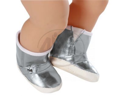 Baby Born Zimní boty - Stříbrná