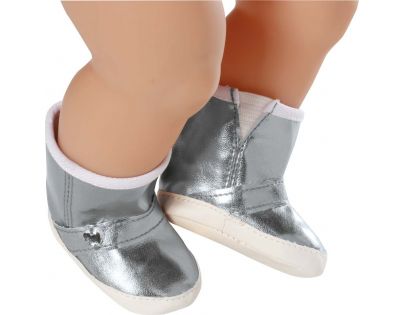 Baby Born 823880 Zimní boty - Stříbrná