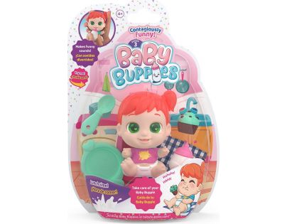 Baby Buppies miminko Holka červené vlasy jídlo