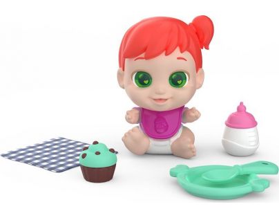 Baby Buppies miminko Holka červené vlasy jídlo