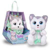 Baby Paws plyšové štěňátko bílošedé 3