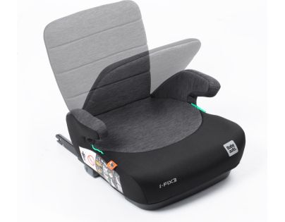 BabyAuto DOKA iFIX 125-150, podsedák se sklopnými zády, black grey flame