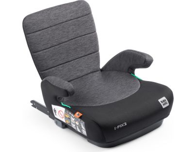 BabyAuto DOKA iFIX 125-150, podsedák se sklopnými zády, black grey flame