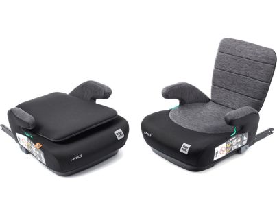 BabyAuto DOKA iFIX 125-150, podsedák se sklopnými zády, black grey flame