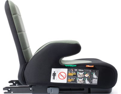 BabyAuto DOKA iFIX 125-150, podsedák se sklopnými zády, black olive green