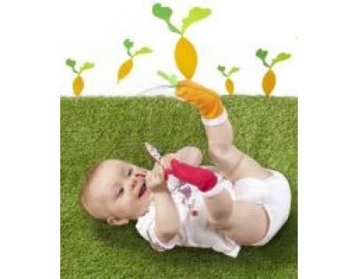 Chrastící ponožky Králíček/Mrkvička Babymoov