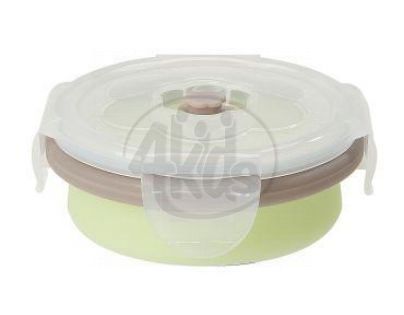 Silikonová miska s víčkem 240ml Green Babymoov
