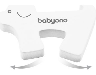 BabyOno Zábrana dveří bílý pes
