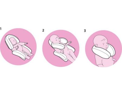 Babypack Polstrování do autosedačky nebo kočárku pro nejmenší šedé