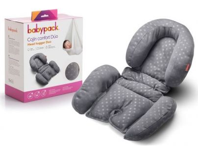 Babypack Polstrování do autosedačky nebo kočárku pro nejmenší šedé