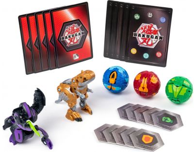 Bakugan balení 5 ks s doplňky Darkus Cyndeous - Aurelus Trox