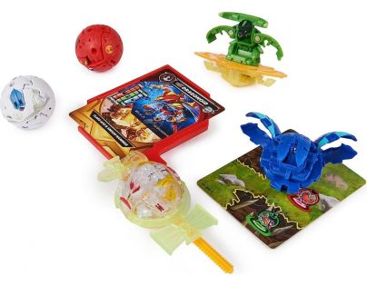 Bakugan Balení speciální útok S6 Hammerhead, Titanium Dragonoid, Nillious