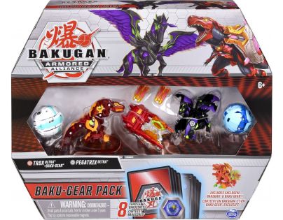 Bakugan bojovníci a speciální přídavná výstroj s2 Pegatrix a Trox