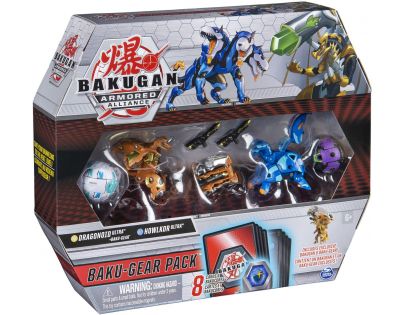 Bakugan bojovníci a speciální přídavná výstroj s2 Dragonoid a Howlkor