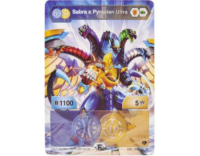 Bakugan bojovník s přídavnou výstrojí s2 Sabra x Pyravian
