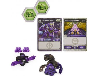 Bakugan bojovník s přídavnou výstrojí s2 Tretorous Ultra Baku Gear černý