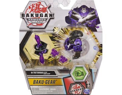 Bakugan bojovník s přídavnou výstrojí s2 Tretorous Ultra Baku Gear černý
