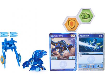 Bakugan bojovník s přídavnou výstrojí s2 Trox modrý