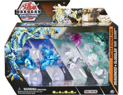 Bakugan multibalení 6 ks Bakuganů S4 Dragonoid - Sluggler