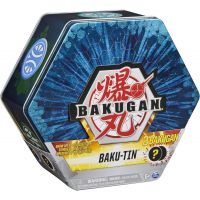 Bakugan Plechový Box s exkluzivním Bakuganem S3 modrý 2