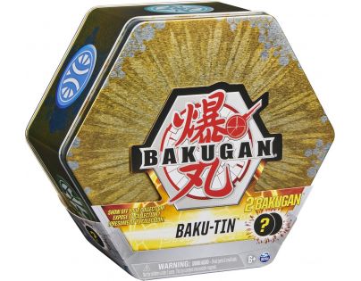 Bakugan Plechový Box s exkluzivním Bakuganem S3 zlatý