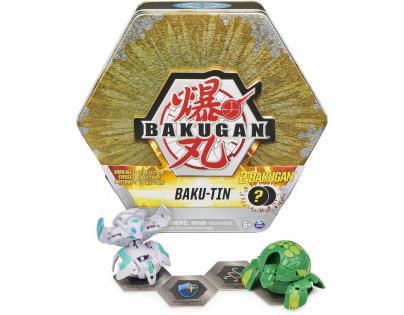 Bakugan Plechový Box s exkluzivním Bakuganem S3 zlatý