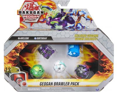 Bakugan sada 2 ks Geogan a 3 ks Bakugan S3 Arcleon Surturan