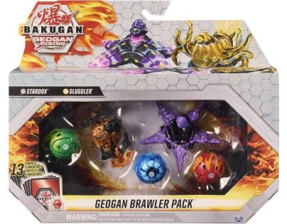 Bakugan sada 2 ks Geogan a 3 ks Bakugan S3 Stardox Sluggler