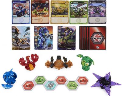 Bakugan sada 2 ks Geogan a 3 ks Bakugan S3 Stardox Sluggler