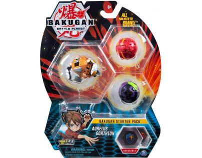 Bakugan startovací sada 3 ks Aurelus Gorthion