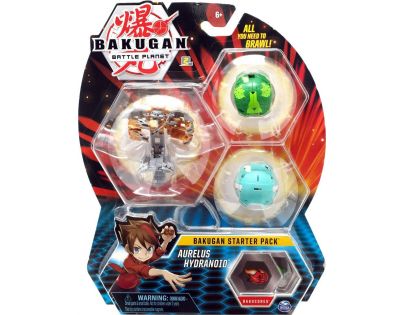 Bakugan startovací sada 3 ks Aurelus Hydranoid