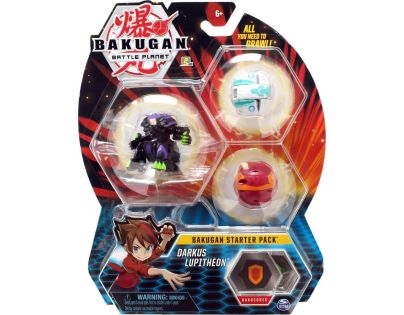 Bakugan startovací sada 3 ks Darkus Lupitheon