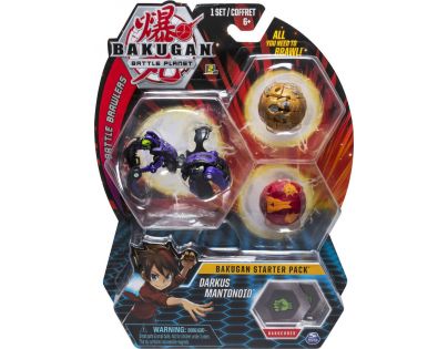 Bakugan startovací sada 3 ks Darkus Mantonoid