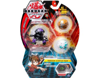 Bakugan startovací sada 3 ks Darkus Turtonium