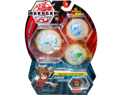 Bakugan startovací sada 3 ks Diamond Gorthion