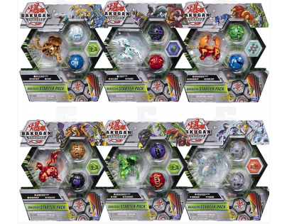 Bakugan startovací sada 3ks s2 Eenoch, Pegatrix, Howlkor